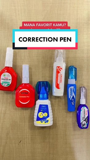 Review Correction Pens at Gramedia: PENTEL, GREEBEL, KENKO, and DELI