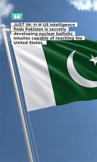 JUST IN: 🇺🇸🇵🇰 US intelligence finds Pakistan is secretly developing nuclear ballistic missiles capable of reaching the United States. #us #pakistani_tik_tok