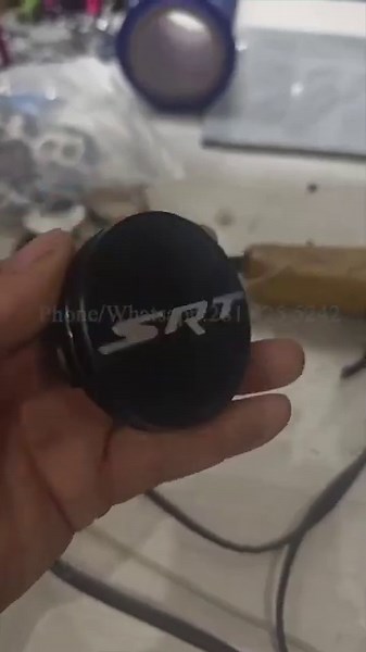 Custom SRT Lettering Light up Floating Center Caps! #srt