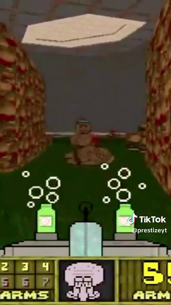 Squidward's Bikini Bottom Massacre in Doom 2 Mod