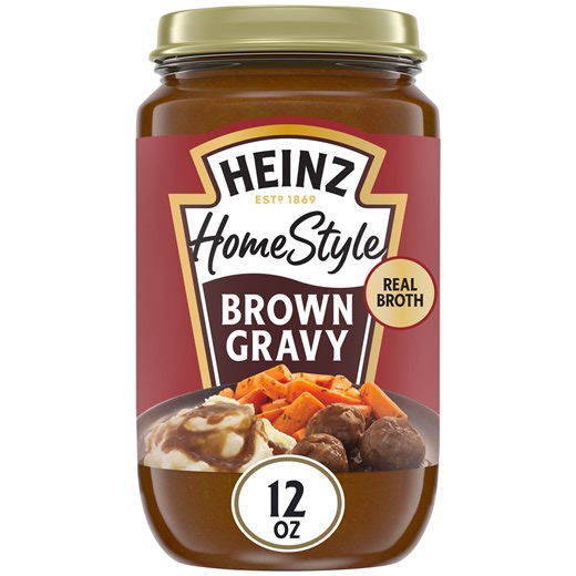 Heinz HomeStyle Brown Gravy, 12 oz Jar, Liquids