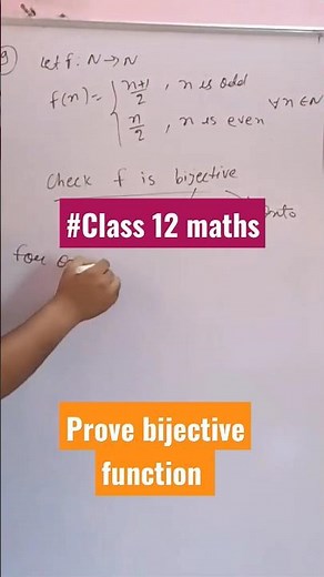 class 12 check bijective function #relationandfunctions #mathschapter1 @cicmclasses