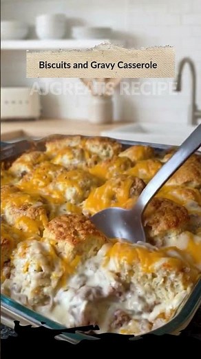 Biscuits and Gravy Casserole