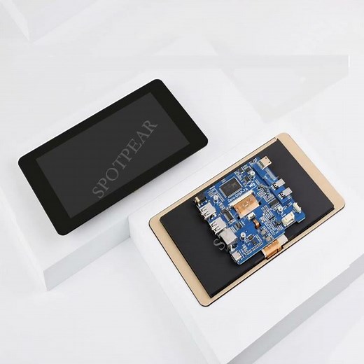 Spotpear Raspberry Pi Zero 7inch LCD Display Capacitive Touchscreen RJ45 USB HUB IPS Banana pi Zero