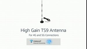 High Gain Omni-Directional TS9 Antenna 600MHz-6000MHz Wide Band 2.4GHz WiFi WCDMA 3G 4G LTE 5G Magnentic Antenna with 10ft Cable