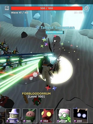 Tallest Snowman Contract - Tower Heroes #towerheroes #roblox #towerdefense