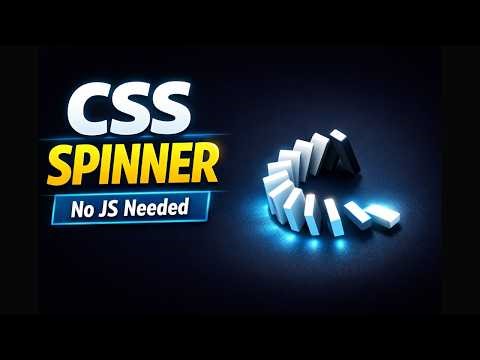 How to Create Domino Effect Spinner with HTML & CSS | Coding Cloud