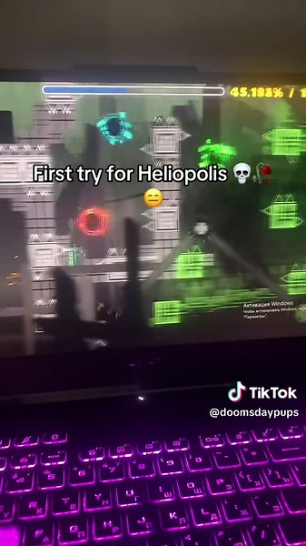 Geometry Dash Heliopolis First Try Fails 💀