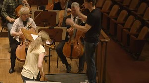 2.9K views · 76 reactions | Start your weekend with the young, fierce violinist Vilde Frang in rehearsal with the San Francisco Symphony and Krzysztof Urbański. Hear more live tonight & tomorrow. Elgar Violin Concerto | San Francisco Symphony | Facebook