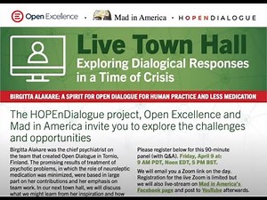 Birgitta Alakare: A spirit for Open Dialogue, for human practice & less medication - Town Hall #10