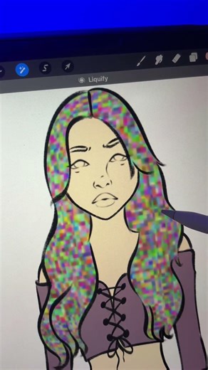 Color Picker Challenge! #art #cute #kawaii #digitalart #shorts