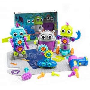 Educational Insights Design and Drill Robot Workshop, Preschool Construction Toy, Ages 3