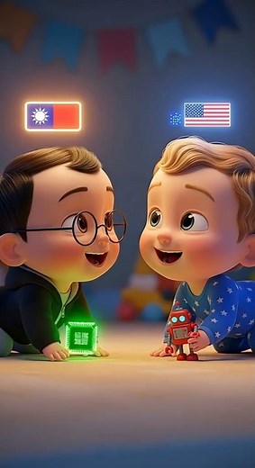 🇺🇸 American Baby Challenges Taiwan Baby’s GPU Power! 🤣💥