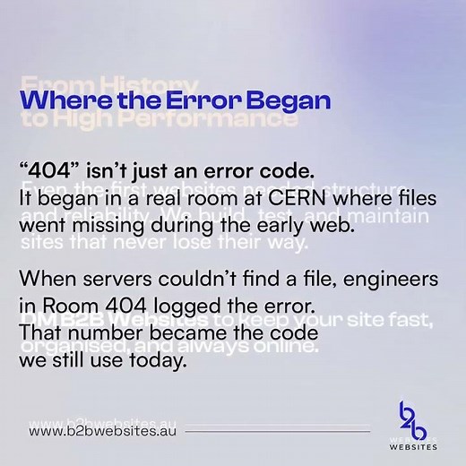 Did You Know? The 404 Error Started in a Real Room 🏢