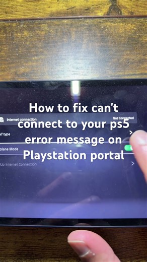 How to fix can't connect to your ps5 error message on Playstation portal