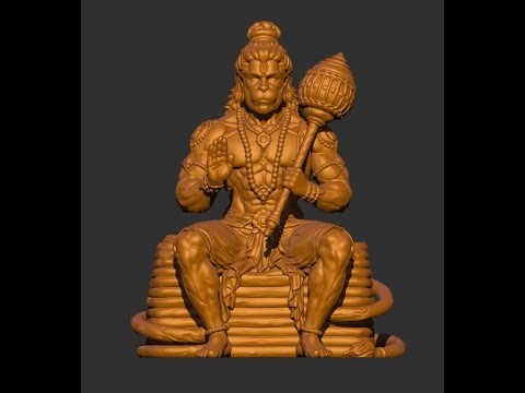 Hanuman Sculpting | Tamil Zbrush | Sculpting Hanuman in Tamil|