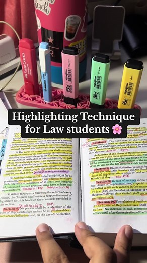 Highlighting Technique for Law students 🌸