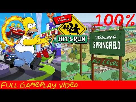 Simpsons hit and run 100%: full gameplay
