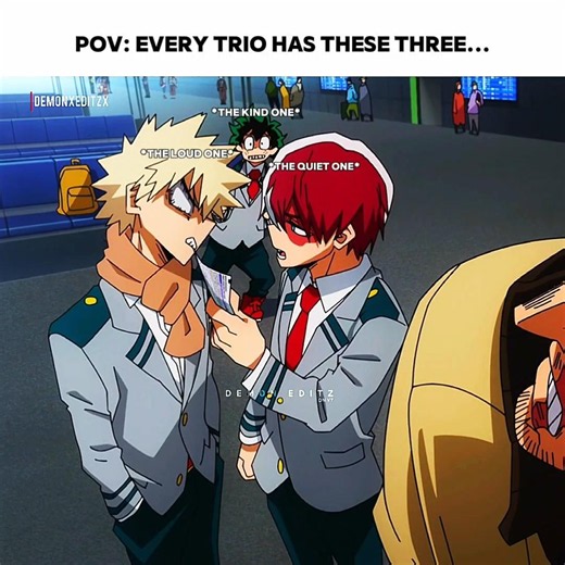 Every trio be like✌️#mha #fyp #relatable #myheroacademia #deku #bakugo #todoroki #anime #shorts
