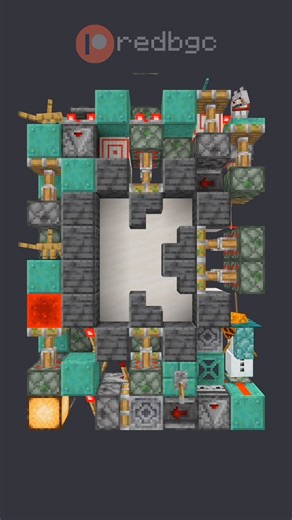 redbgc | Minecraft Redstone on Instagram: "Mobs in a redstone Door💀 K Door in #Minrcraft Download at: Patreon.com/redbgc Resource Pack: RedRefinedRs #minecraftpe #redstone #minecraftmemes #redbgc"