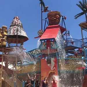 92 reactions · 7 comments | Hello ☀️ Bring on the Tiki Tipping Bucket! It’s Kahuna Falls time. | Adventure World - Official Page | Facebook