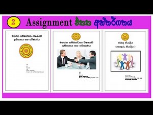 How To Create Assignment sinhala ICT Tutorial
