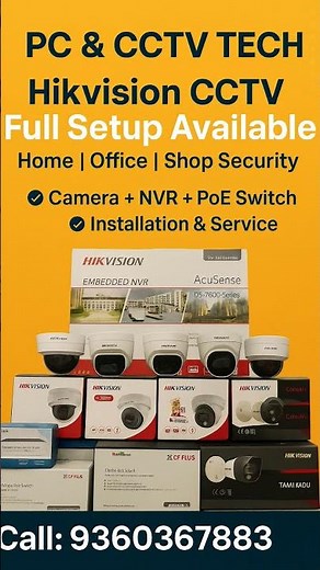 Hikvision CCTV Full Setup Available...