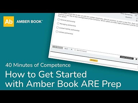 How to Get Started with Amber Book ARE Prep | Onboarding Guide