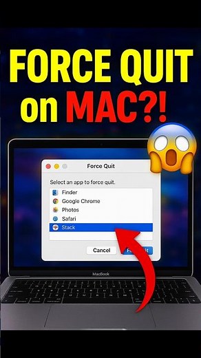 🤯Remove Freeze Application from mac #shorts #tipsntricks #windows