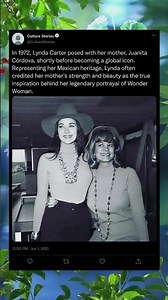 Wonder Woman Before the Fame 🦸‍♀️ Lynda Carter with Her Mother (1972) #LyndaCarter