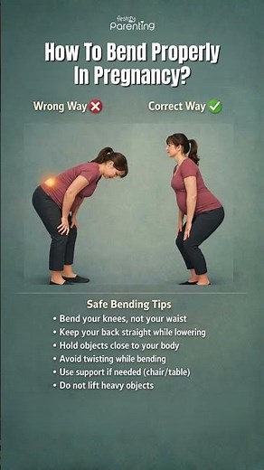 How To Bend Properly In Pregnancy | Pregnancy Care