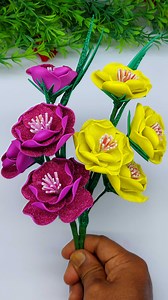 22K views · 3K reactions | Beautiful Gift Flower Making Easy Tutorial at Home #handmade #flowers #craft | Origami Art & Crafts | Facebook