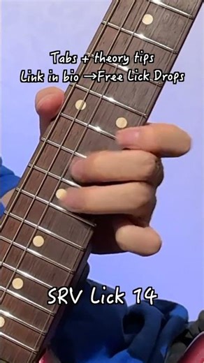 Stevie Ray Vaughan Lick 14 from Pride & Joy | Get the latest Free Lick Drop with TAB + theory.