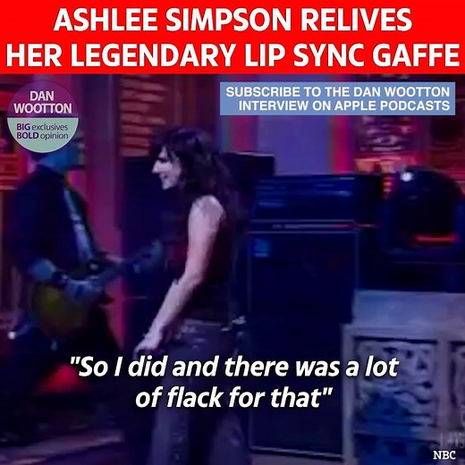 30K views · 21 reactions | It was the most infamous TV gaffe of the noughties. Now, 14 years later, Ashlee Simpson looks back at the lip syncing scandal you DEFINITELY shared back in the day. | Dan Wootton | Facebook