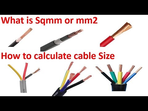 What is Sqmm or mm2 | How to Calculate Cable Size | Cable Size Calculation