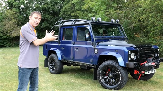 Driving a fully loaded electric Defender