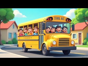 🚌 "Round and Round the Bus | Learning Poem for Kids"