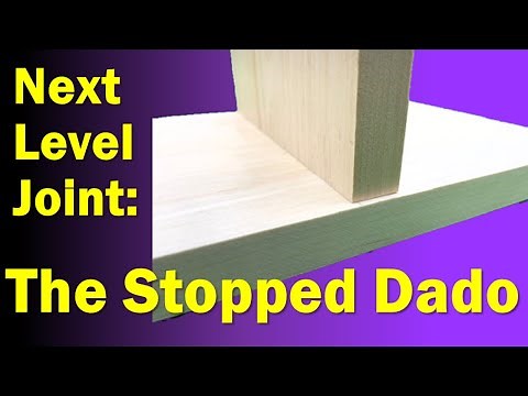 How to make a Stopped Dado or Housing Joint | Cabinet Shelves