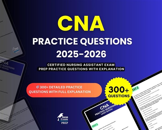 CNA Practice Questions 2025-2026 | Certified Nursing Assistant Exam | Test Prep Study Guide PDF | Digital Download - Etsy