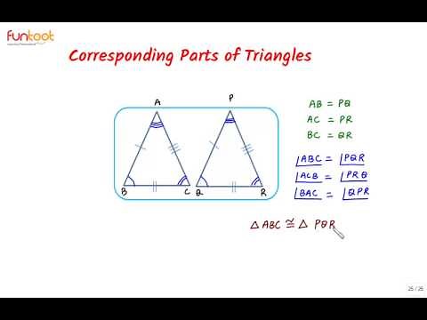 Basics of Congruence - Corresponding Parts of Triangles - Congruent Parts of Two Triangles
