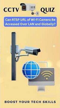 Can RTSP URL of a Wi-Fi Camera Be Accessed Over LAN and Globally? | #cctvquiz