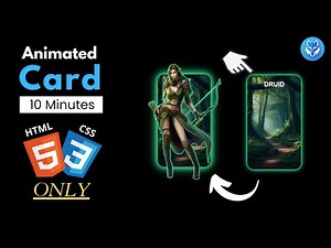 Cool Animated Cards | In 10 Minutes | HTML & CSS Only
