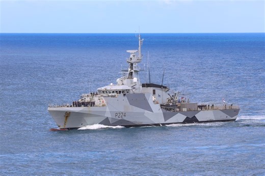 Heroic Royal Navy sailors who supported "storm of the century" rebuild return home