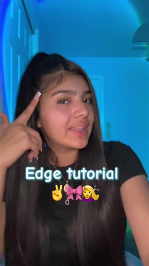 Simple edges tut 🎀💇‍♀️ #edges #tutorial #fyp #viral #foryoupage | edge tutorial