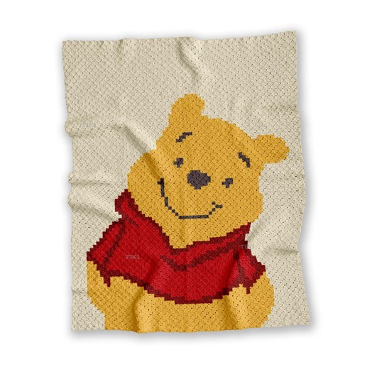 Winnie the Pooh Blanket CROCHET PATTERN | Bear Afghan | Cartoon Teddy | Corner-to-corner Throw | PDF | Instant Download - Etsy