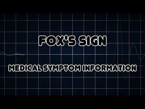 Fox's sign (Medical Symptom)