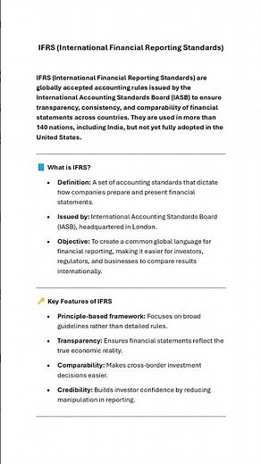 IFRS Basics Every Commerce Student Must Know🧾