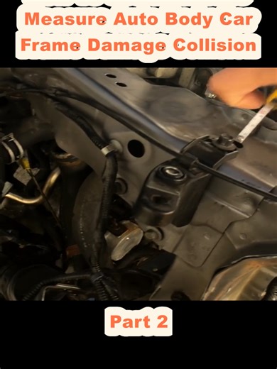 How To Use a Laser to Measure Auto Body Car Frame Damage Collision (2)