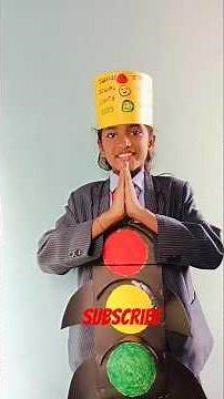 fancy dressdesign # Traffic signal# fancydress compitation kids #traffic#craft #school #techersday