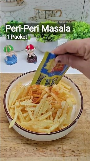 Crispy Peri Peri French Fries! 😍 10 Min Snack #frenchfries #shorts